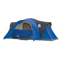 US Coleman Montana Camping Tent, 6/8 Person Family Tent with Included Rainfly, Carry Bag, and Spacious Interior, Fits Multiple