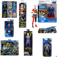 Figure DC Batman Joker Superman Harley Quinn Aquaman Black Manta Batmobile Batcycle Kendaraan Mobil 