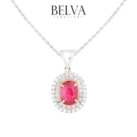Liontin Berlian Batu Ruby - Belva Jewellery - BAPDBW01859