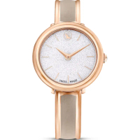 【SWAROVSKI 施華洛世奇】Crystalline 手鐲式琺瑯瓷女錶 手錶(32mm 5709814)