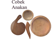 Cobek Kayu Anakan Ukuran 20 cm Talenan Kayu Cobek Kayu mini