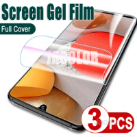3PCS Full Cover Screen Protector For Samsung Galaxy A42 A52S A52 4G 5G Gel Phone Hydrogel Film Samsun Galaxi A 52S 52 s 42 5 4 G