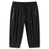 Men's Workout Gym Jogging Shorts Quick Dry 3/4 Capri Pants Training Fishing Travel Hiking Athletic R