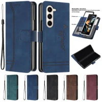 For Samsung Galaxy Z Fold 5 SM-F946B Case Leather Wallet Flip Book Cover for Samsung Z Fold5 Fold4 ZFold 3 5G Phone Case Funda