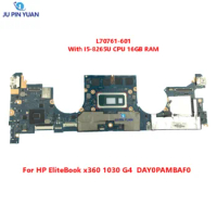 L70761-001 70761-601 For HP EliteBook x360 1030 G4 Laptop Motherboard DAY0PAMBAF0 With SRFFX I5-8265U CPU 16GB RAM 100% Tested