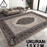 SUPERMAT  Karpet Lantai Eropa Polyester Uk 15 x 2 Cm