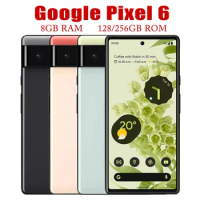Original Unlocked Google Pixel 6 5G Smartphone 6.4" 8GB RAM 128/256GB ROM Mobile NFC Octa Core Google Tensor Cell Phone WiFi Bar