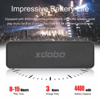 XDOBO X5 Portable Wireless Bluetooth Speaker V5.0 TWS Type-C Loud 360 Stereo Super Bass IPX6 Waterproof 30W Subwoofer Speaker