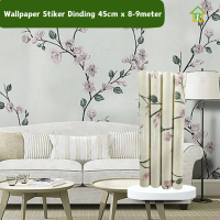 Wallpaper Dinding Stiker Bunga Sakura Ukuran L 45cm x P 8-9meter Wallstiker Ruang Kamar dan Ruang Ta