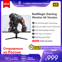 RedMagic E-sports Display Red Magic 4K Gaming Monitor Ultra HD Mini LED Backlight Technology 27inch 160Hz HDR 1000