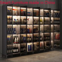 Congelafor Liquor Glass Cabinet Mounted Corner Luxury Storage Refrigerator Cabinet Vitrinas Expositoras Wine Cabinet Furniture