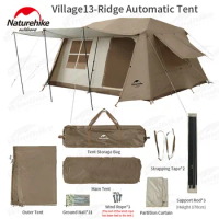 Naturehike Village 13 Automatic Tent Camping Hut One-touch Tent Cabin Outdoor Waterproof Family Travel Shelter Large Luxury AUTO