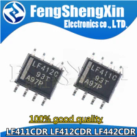 10pcs LF411C LF412C LF442C LF411CDR LF412CDR LF442CDR SOP-8 Chips