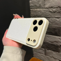 Ốp lưng cổ điển cho Apple iPhone 13 Pro Max màu trắng, chất liệu da PU cứng, chống sốc, dành cho iPh
