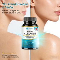 Kolagen Marine 1100mg 60 Kapsul | Hyaluronic Acid + Copper Iodine | Suplemen Kecantikan Kulit Kenyal