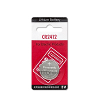 Panasonic 國際牌 CR2412 鈕扣型電池 3V專用鋰電池(單顆入)