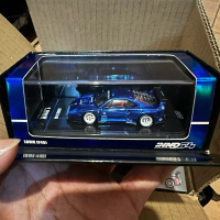 INNO64 FERRARI F40 LBWK CHROME BLACK TOY CAR