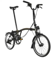 Sepeda Lipat - Brompton C Line 12 Speed | Mid Rise - Gloss Black Lacquer
