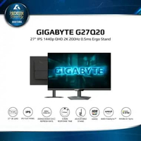 Monitor LED Gigabyte G27Q20 27" IPS 1440p QHD 2K 200Hz 0.5ms HDR10 94% DCI-P3 123% sRGB HDMI 2.0x2 D