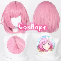 Ootori Emu Cosplay Wig 34cm Short Pink Wig Cosplay Anime Cosplay Wigs Heat Resistant Synthetic Wigs