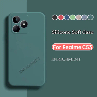 Sarung Telefon Silikon, Untuk Realme C53 C63 Note50 2024 RealmeC53 4G, Sarung Lembut Kalis Kejutan,