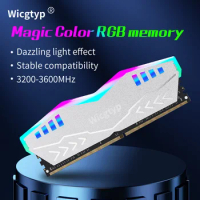 Wicgtyp RGB Memory Ram DDR4 32gb 16GB 3200mhz 8GB 2666Mhz Memoria DDR4 Heat sink Dual Channel ddr4 ram for Desktop AMD Computer
