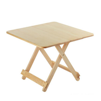 松木便攜式實木摺疊桌餐桌家用簡易小桌子吃飯戶外擺攤收納學習桌