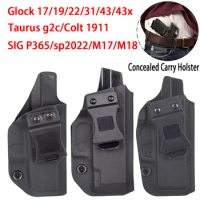 Tactical Concealed Carry Holster For SIG Sauer P365 Taurus G2C Colt 1911 S&amp;W Glock 17 19 22 31 43 43X Pistol Hunting Gun Case