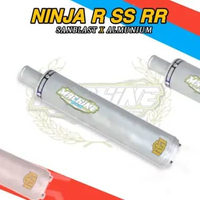 SLINCER SELINCER KNALPOT NINJA 2 TAK SANBLAST ALMUNIUM ORIGINAL MACHINE INDONESIA BUKAN RS1 HBY CMS
