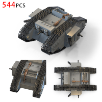 [Hot] In Stock Exclusive for Cross-Border World of Tanks KV-44 Military Building Blocks Model World 