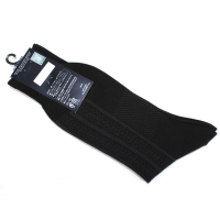 PLAYBOY 直紋透氣涼感紳士襪-黑色