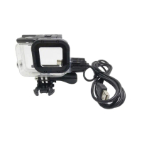 【LOTUS】GOPRO 副廠 Hero5 Hero6 Hero7BLACK 邊充邊錄防水殼 USB充電