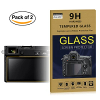 2x Self-Adhesive 0.25mm Glass LCD Screen Protector for Sony Alpha A6600 A6400 A6100 A6300 A6000 A5000 A3000 Digital Camera