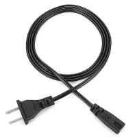 Kabel kuasa EU 2 pin IEC320 C7, kabel sambungan kuasa AS untuk pengecas komputer riba Dell, pencetak
