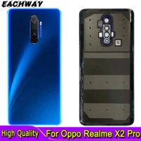 6.5 Inch For Oppo Realme X2 Pro X2Pro Back Battery Cover Door Housing Case+Rear Glass Camera Lens For Realme X2 Pro Back Cover