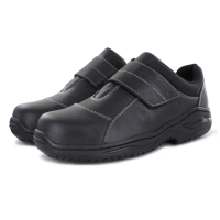 【PAMAX 帕瑪斯】黏貼式鋼頭鞋、高抓地力工作安全鞋(PA02401FEH黑 /男女/有大尺寸)
