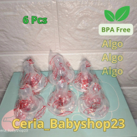 6pcs Karet Dot Reguler Lentur dan Lembut Nipple Pengganti Untuk Botol Susu Bayi Algo Pigeon Huki Lus