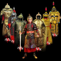 Cosplay armor clothes armor costume The General Armour Stage Show Performance TV Play Use Costume Hanfu Men's Costume ropa china