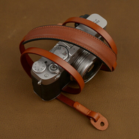 攝影背帶 VR原創牛皮適用于索尼富士徠卡微單數碼相機真皮相機肩帶背帶掛繩【HZ64403】