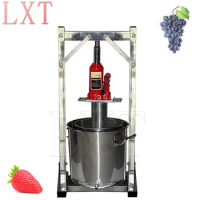 Manual Hydraulic Fruit Squeezer Small Grape Blueberry Mulberry Presser Juicer Stainless Steel Juice Press Machine