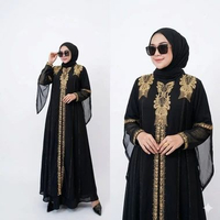 ABAYA YASMIN ~ ABAYA NAZWA BORDIR MEWAH / GAMIS PENGAJIAN / ABAYA TERLARIS Y 03 L