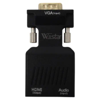 VGA to HDMI Adapter Converter with Audio,(PC VGA Source Output to TV/Monitor with HDMI Connector)