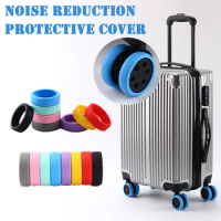 1/4/8PCS Silicone Cover Luggage Wheels Cover Luggage Protection Wheels Guard Carry On Accessories Wheels Cover for Reduce Noise