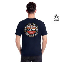 Aerostreet T-Shirt Two Stroke Navy Kaos Cotton Combed Premium Pria Regular T-Shirt Motor Bikers Casu