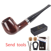 Tobacco Pipe Set, Luxury Wood Smoking Pipe with Pipe Stand and Other Smoking Accessories &amp; Gift Box, Perfect Festive Gift