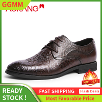 GGMM Aokang Aokang รองเท้าผู้ชายรองเท้าหนังลำลองแบบใหม่ฤดูใบไม้ผลิหนังวัวนิ่มรองเท้าหนังสไตล์อังกฤษ