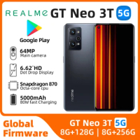 Realme GT Neo 3T Android 5G Unlocked 6.62 inch 256G All Colours in Good Condition Original used phone