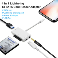 SATA to Lightning Hard Drive Converter For Apple iPhone11 External Expansion Storage Audio USB Adapter