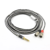4Pin XLR 4.4 2.5 mm 3.5 6.35 jack 16 Cores to Headphone Cable For Dan Clark Audio Mr Speakers Ether Alpha Dog Prime Earphone
