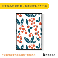 【菠蘿選畫所】酸甜櫻桃紅-42x60cm(水果/佈置/居家/餐廳掛畫/植物/空間佈置/掛畫/擺飾)